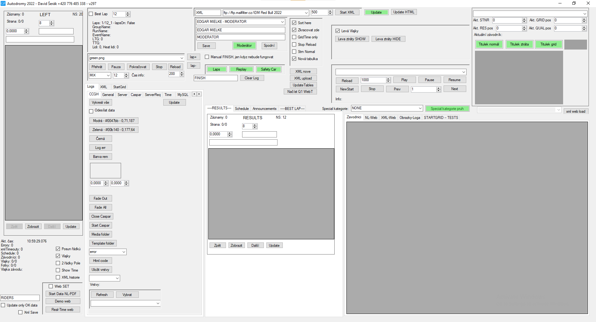 CCGSW GUI - load view